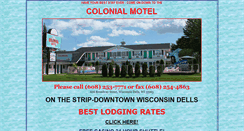 Desktop Screenshot of colonialmoteldells.com